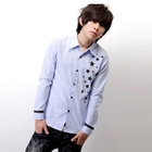 SeventyAge - Star Print Long Sleeve Shirt