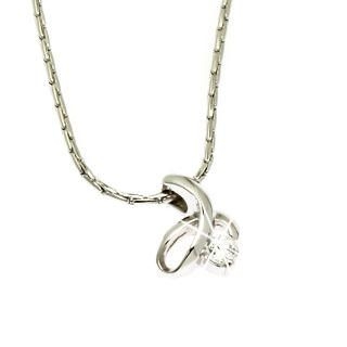 Bended Line Crystal Pendant