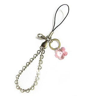 'Floret' Mobile Strap with Swarovski Pink Crystal Flower 'Floret' Mobile Strap with Swarovski Pink Crystal Flower