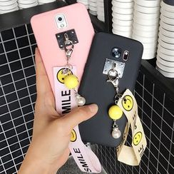 Casefied - Smiley Face Print Strap Phone Case - Samsung Note 3/ 4/ 5/ s7/ s7 edge/ s6/ s6 edge / s8 Casefied - Smiley Face Print Strap Phone Case - Samsung Note 3/ 4/ 5/ s7/ s7 edge/ s6/ s6 edge / s8
