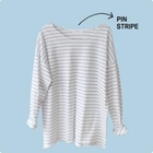 Elli's Cabinet - Drop-Shoulder Stripe T-Shirt