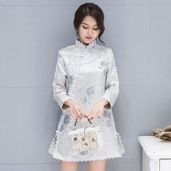 Diosa - 七分袖刺绣A字连衣裙 Diosa - 七分袖刺绣A字连衣裙