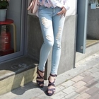J-ANN - Distressed Skinny Jeans