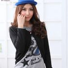 RingBear - One-Button Long Sleeve Cardigan