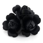 t. watch - Black Leather Flower Charm