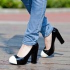 Mancienne - Color-Block Patent Platform Pumps