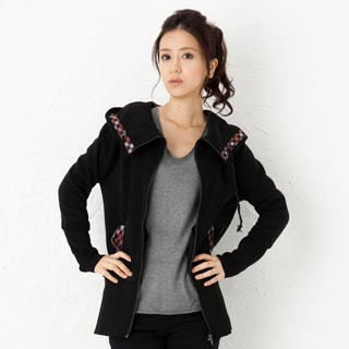 Check-Trim Hooded Jacket Check-Trim Hooded Jacket