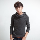 Free Shop - Tab-Shoulder Cowl-Neck Knit Top