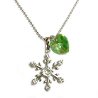 6thJune - 'Mezzo-Forte' - 'Snowy Concerto' Necklace with Light Green Swarovski Crystal Butterfly 6thJune - 'Mezzo-Forte' - 'Snowy Concerto' Necklace with Light Green Swarovski Crystal Butterfly