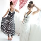 59 Seconds - Set: Tank Dress + Polka Dot Tiered Chiffon Dress