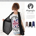 Maymaylu Dreams - Asymmetric-Hem Sheer Vest