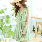 Tokyo Fashion - Ruffle-Front Chiffon Dress