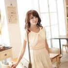 Tokyo Fashion - Bow-Collar Lace Top
