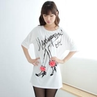 Cookie 7 - Rosette Appliqué Printed T-Shirt