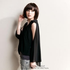 SPICY HOLIC - 2-Way Chiffon Blouse