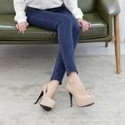 LEEKE STYLE - Faux-Leather Platform Stilettos