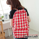 Fashion Lady - Canvas Check Backpack