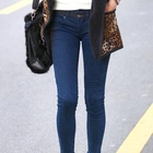 REDOPIN - Contrast Trim Skinny Jeans