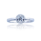 Chow Sang Sang - 18K/750 White Gold Diamond Ring Chow Sang Sang - 18K/750 White Gold Diamond Ring