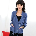 59 Seconds - Zipped Drawsting Chiffon Jacket