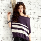 Tokyo Fashion - Asymmetric Hem Striped Top