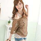 Tokyo Fashion - Set: Dolman-Sleeve Knit Top + Tank Top