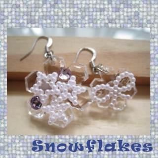Big and Small Snowflake Earrings