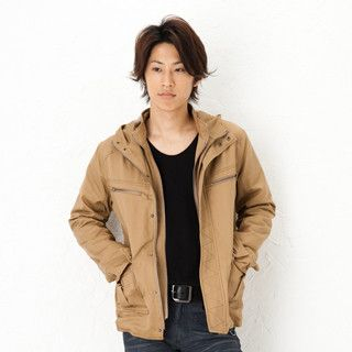 Hooded Zip Cargo Jacket Hooded Zip Cargo Jacket