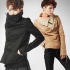 deepstyle - High-Neck Zipup Jacket