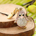 Miss Girl - Rhinestone Penguin Mobile Strap