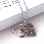 MURATI - Rhinestone Heart Pendant