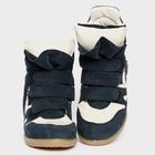 Jean Stone - Faux-Suede High-Top Sneakers