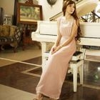 Tokyo Fashion - Embroidered Sleeveless Maxi Dress