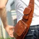 Belivus - Genuine Leather Sling Shoulder Bag