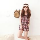 ZOO - Strapless Ruffle Playsuit