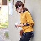 REDOPIN - Dolman Sleeve Boatneck Sweater
