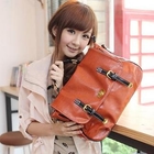 Nillie Shop - Faux-Leather Twist-Lock Shoulder Bag
