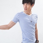 MR.PARK - Striped Short-Sleeve T-Shirt