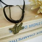 MyLittleThing - Copper Bird Leather Double Necklace