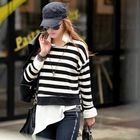 REDOPIN - Slit-Back Striped Pullover