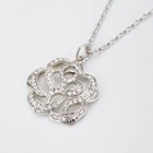 Moonbasa - Rhinestone Flower Pendant