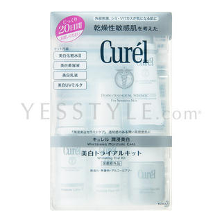 Curel Whitening Gift Set (4 items): Lotion 30ml + Essence 12g + Milk 30ml + UV Milk 10ml Curel Whitening Gift Set (4 items): Lotion 30ml + Essence 12g + Milk 30ml + UV Milk 10ml