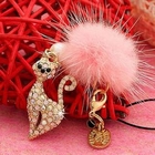 Miss Girl - Rhinestone Cat Mobile Strap
