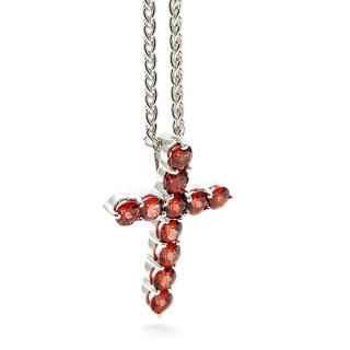 Garnet Cross Pendant Garnet Cross Pendant