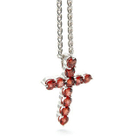 Bellini - Garnet Cross Pendant