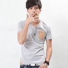 MR.PARK - Faux-Suede Pocket Top