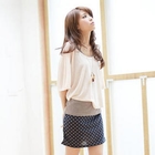 eFashion - Inset Knit Top Mock Two-Piece Dress