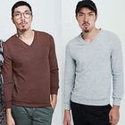 JBROS - V-Neck Knit Sweater