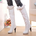 Smoothie - Faux-Fur-Trim Tall Boots