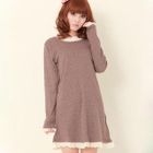 ZOO - Lace-Trim Bow-Print Dress